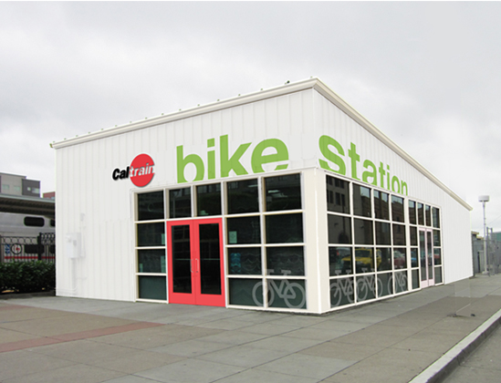 Caltrain Bike Station