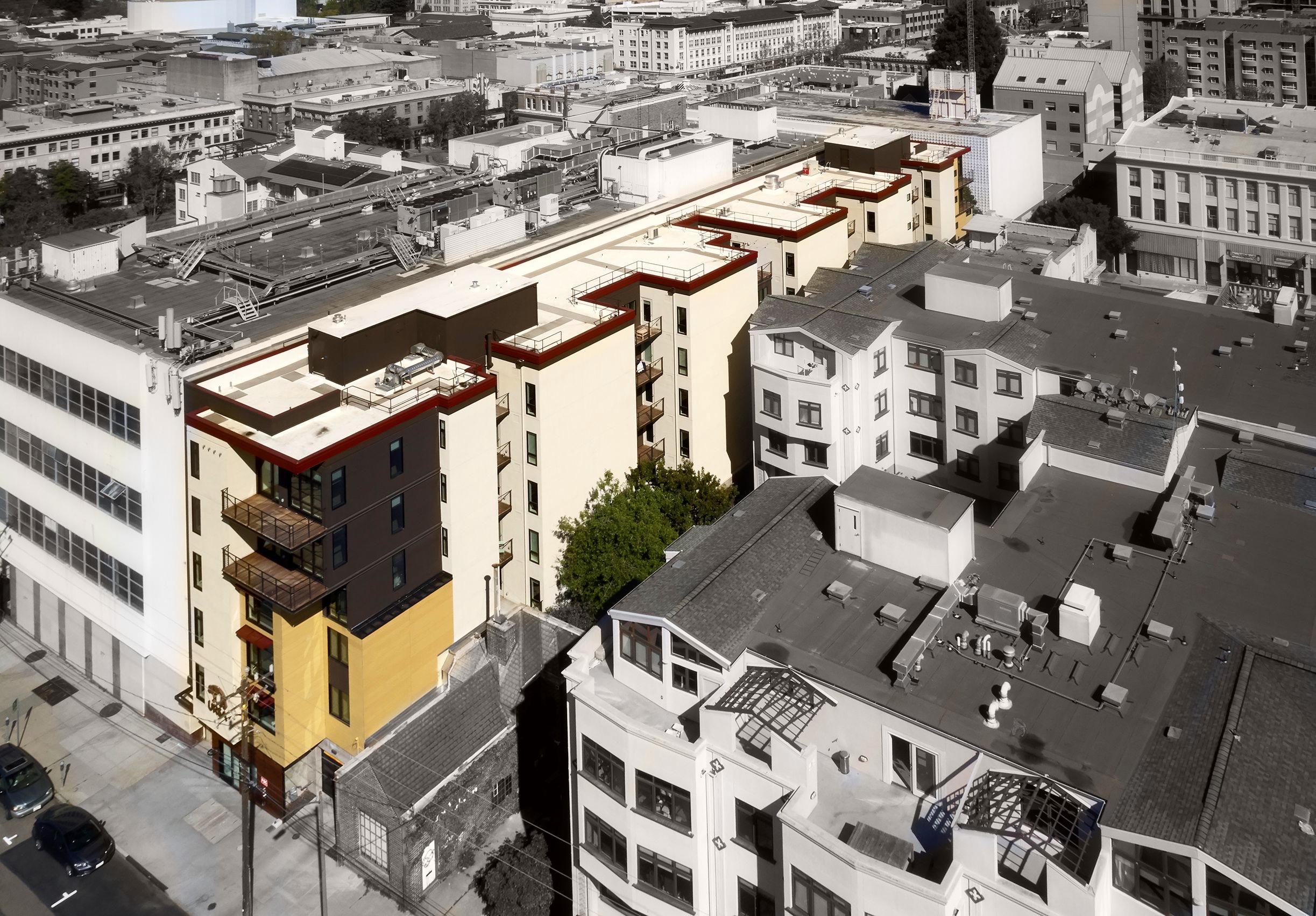 Modern Infill Multi-family Housing on an Impossibly Narrow  Lot